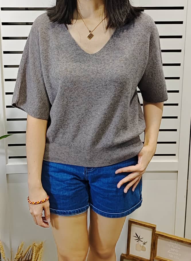 S3179 V Neck Knitted Wear