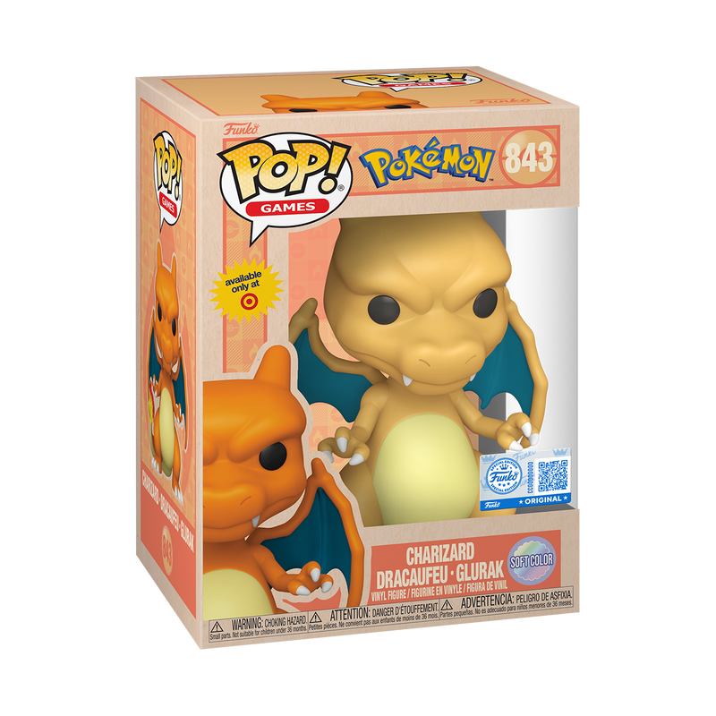 📦訂購 美國代購 Funko POP! Pokemon Charizard (Soft Color) Figure 寵物小精靈 噴火龍 模型 