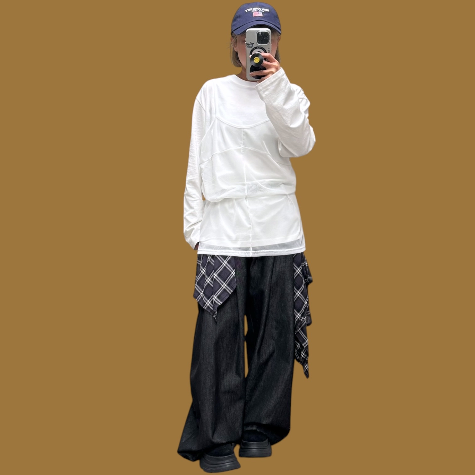 221517 雪紡吊帶tee
