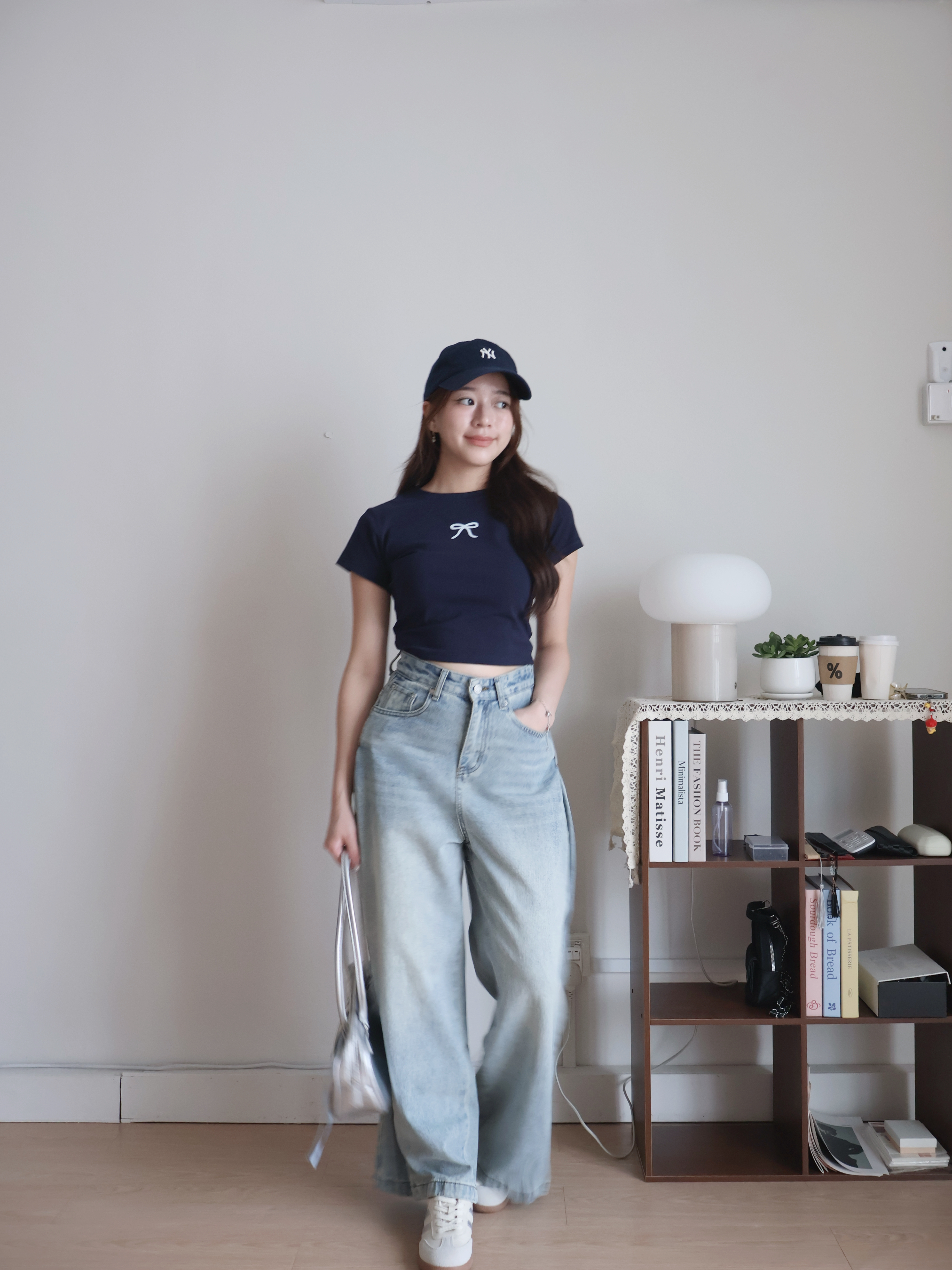 Nabi Cropped Top | Navy
