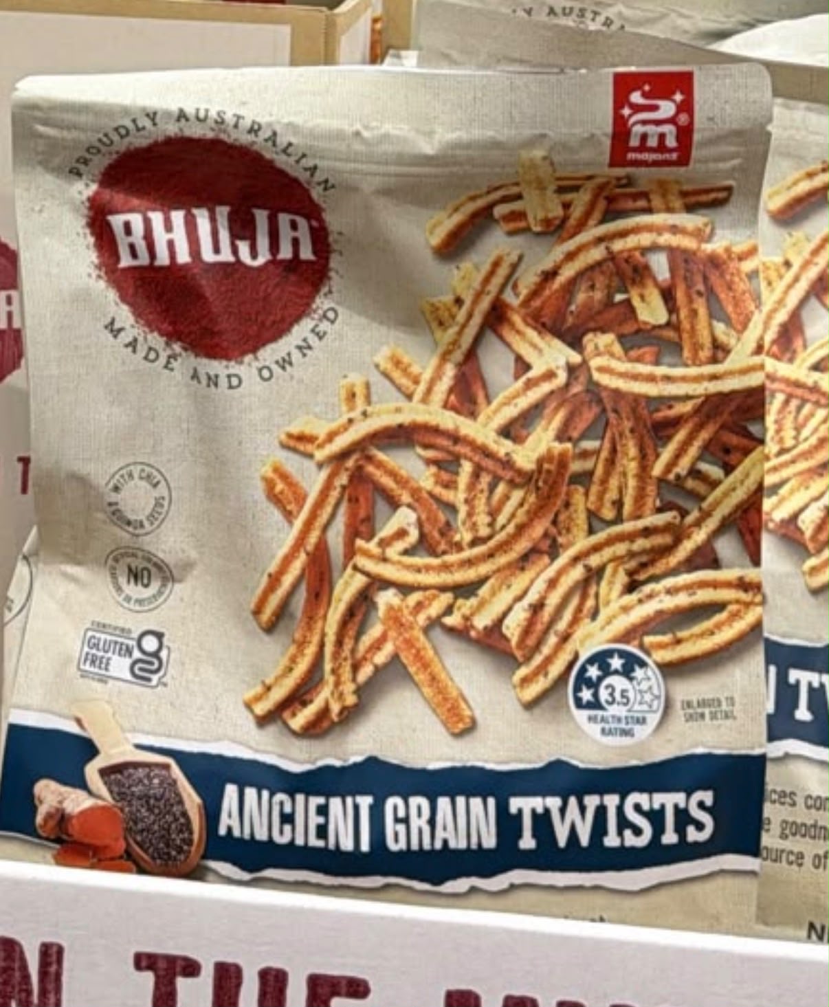 澳洲直送  澳洲Majans Bhuja 堅果脆片條