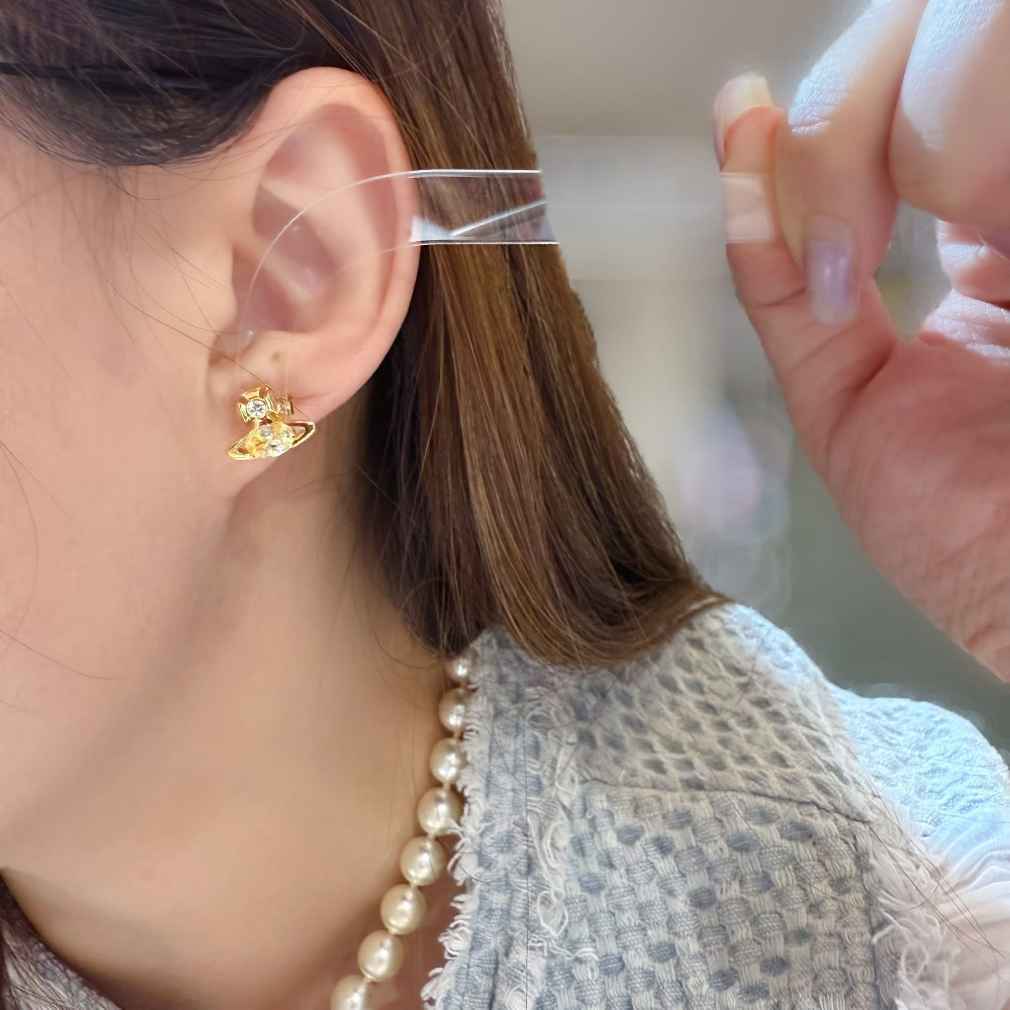 VW Allie earrings orb/yellow