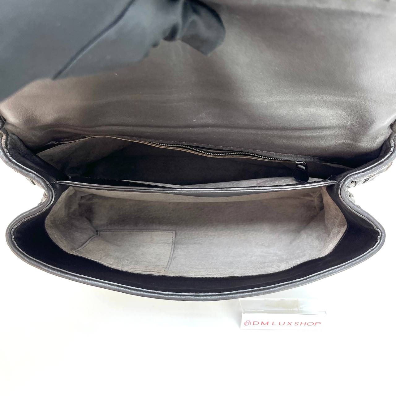 BV Intrecciato Olimpia Shoulder Bag Dark Brown