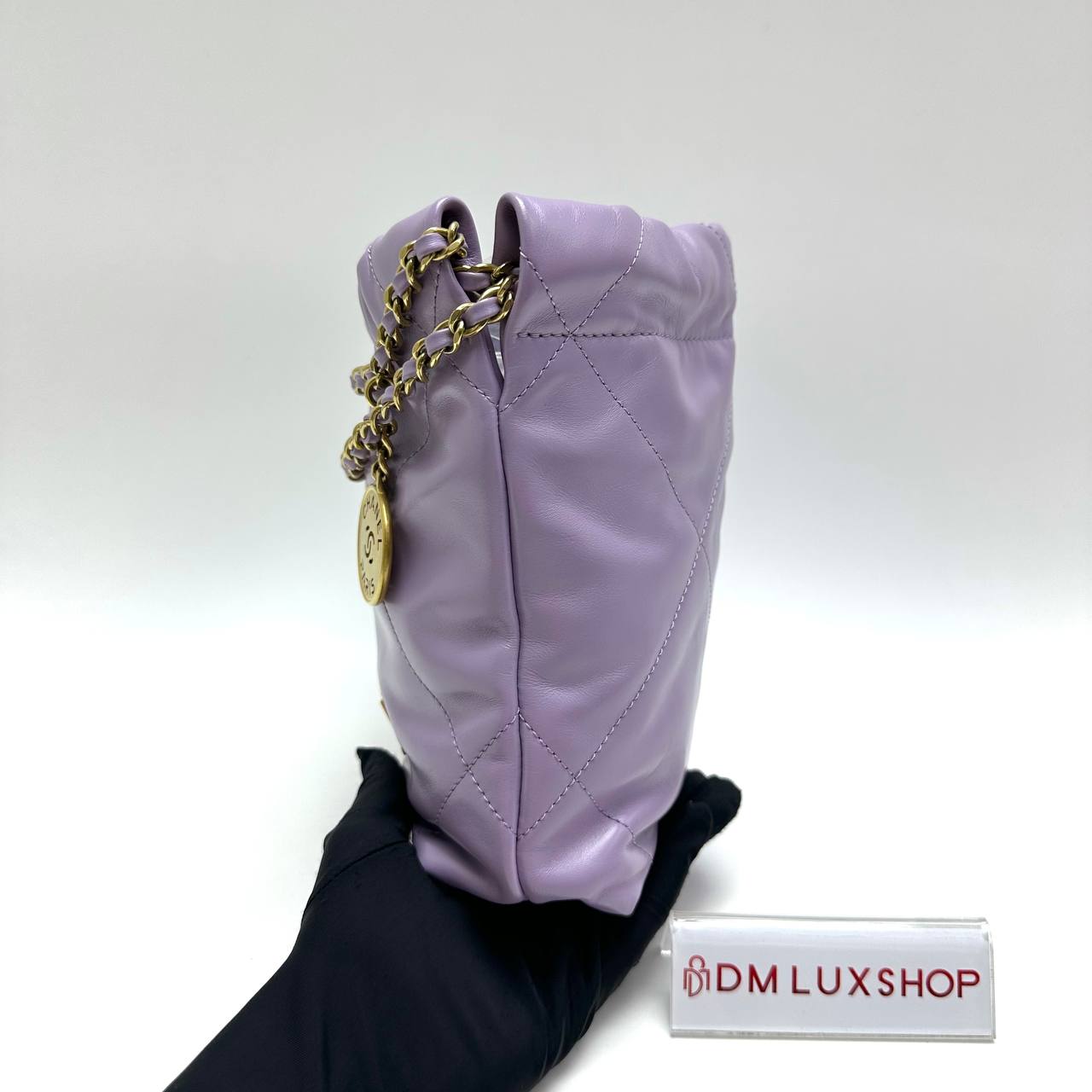 Chanel Light Purple Mini 22 Bag GHW (Microchip)