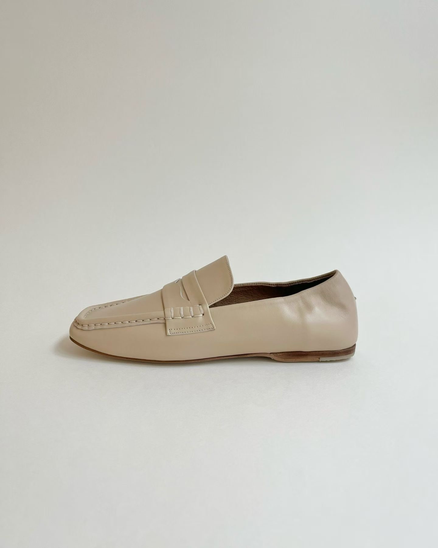 英倫風樂福鞋 1cm羊皮