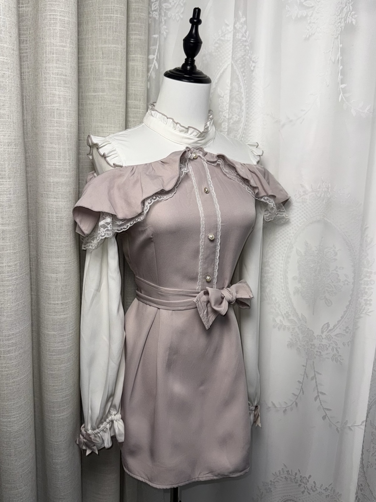 J-Fashion Ryousangata Pastel Coquette Aesthetic Doll Dress