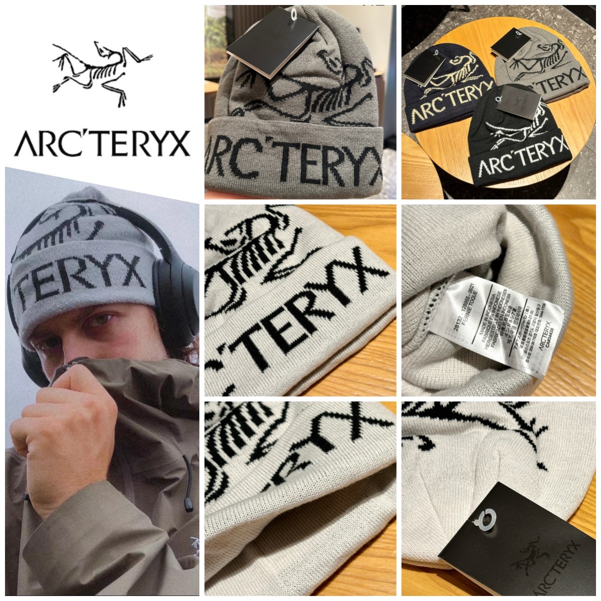 【現貨】ARC'TERYX 羊絨針織卷邊冷帽