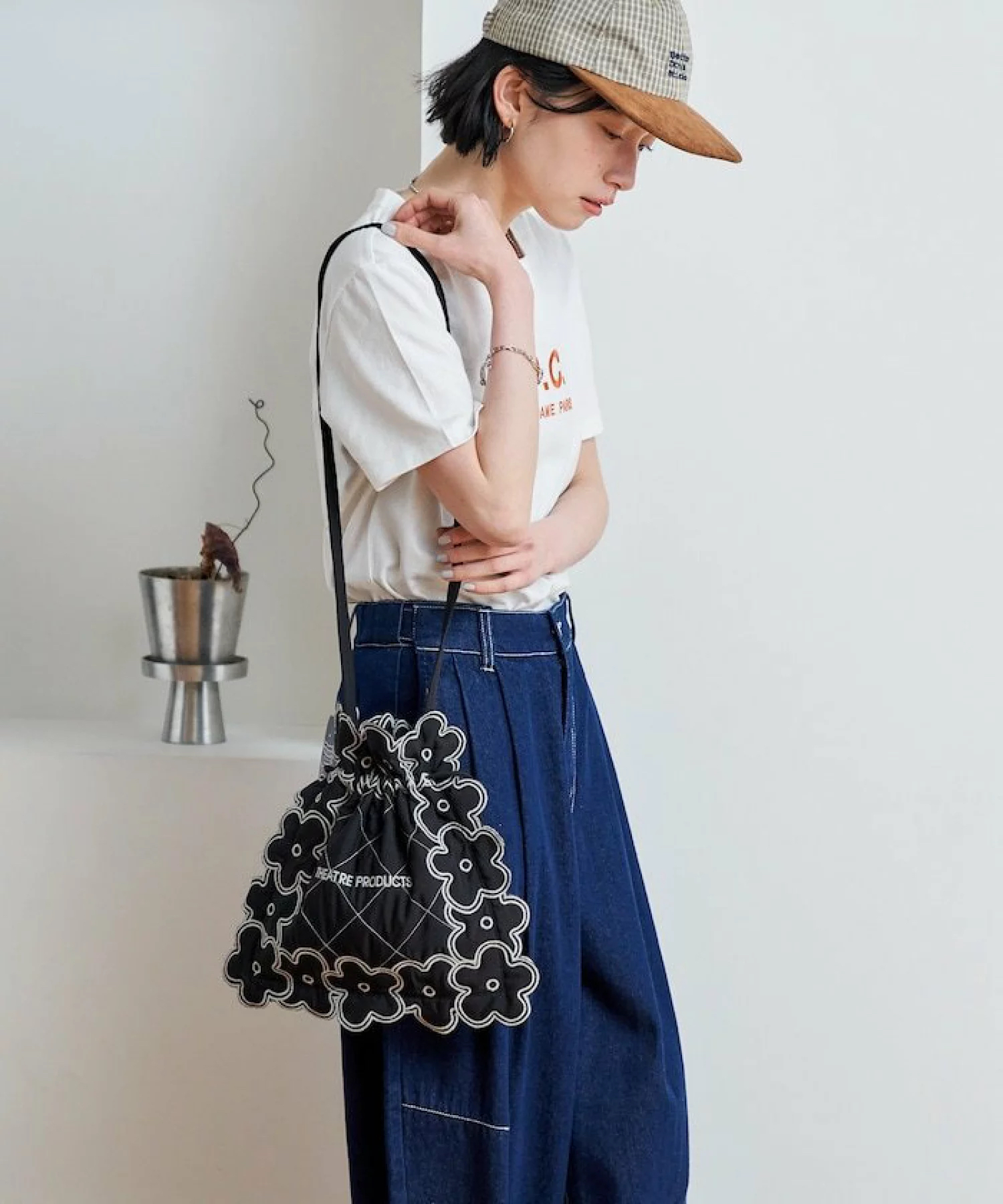 日本預訂📍日本限定THEATRE PRODUCTS花花邊圖案Tote Bag 不包郵 2026年4月上旬出貨