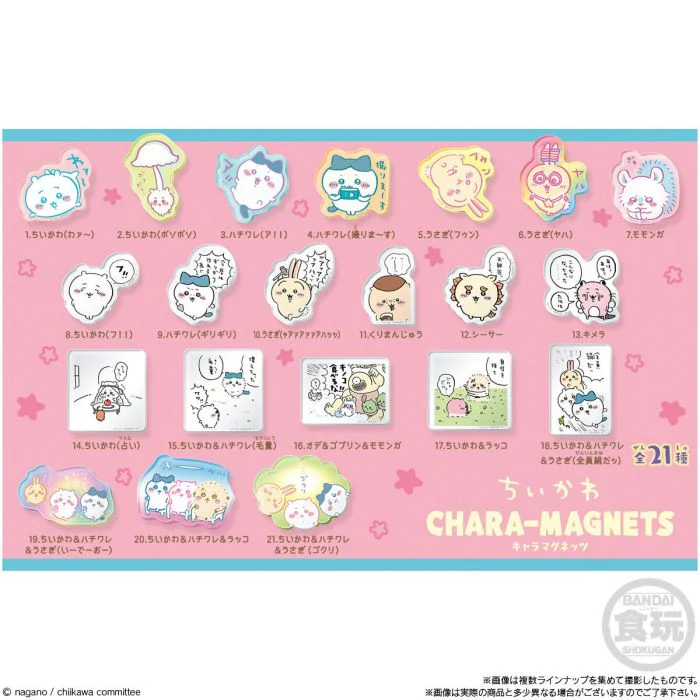 現貨 Bandai 食玩 Chiikawa 亞克力 磁石貼 第一彈