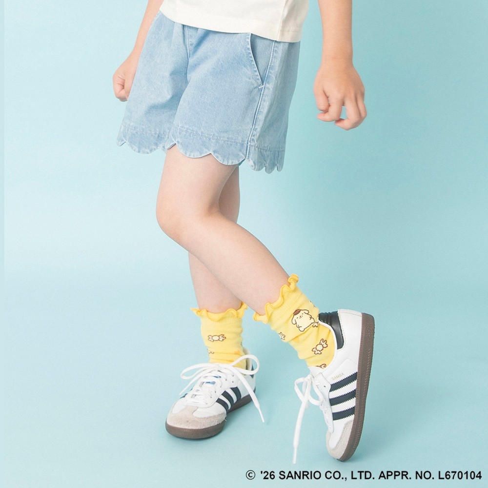 🆕【⭐訂購⭐】 🇯🇵日本直送 #Kitty / #Pompompurin 綑邊刺繡短襪［2款選］ [ELGA-0070][260813]