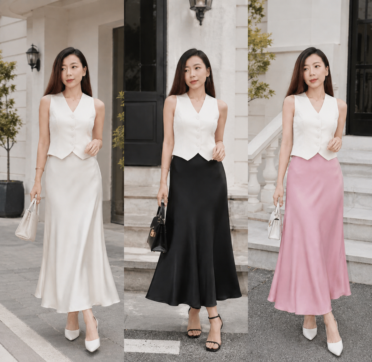 P237 Satin Skirt 缎面鱼尾裙子
