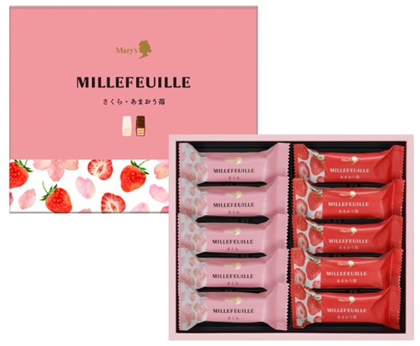 Mary's Millefeuilleミルフィーユ（さくら＆あまおう苺）櫻花士多啤梨千層酥 - 03260085