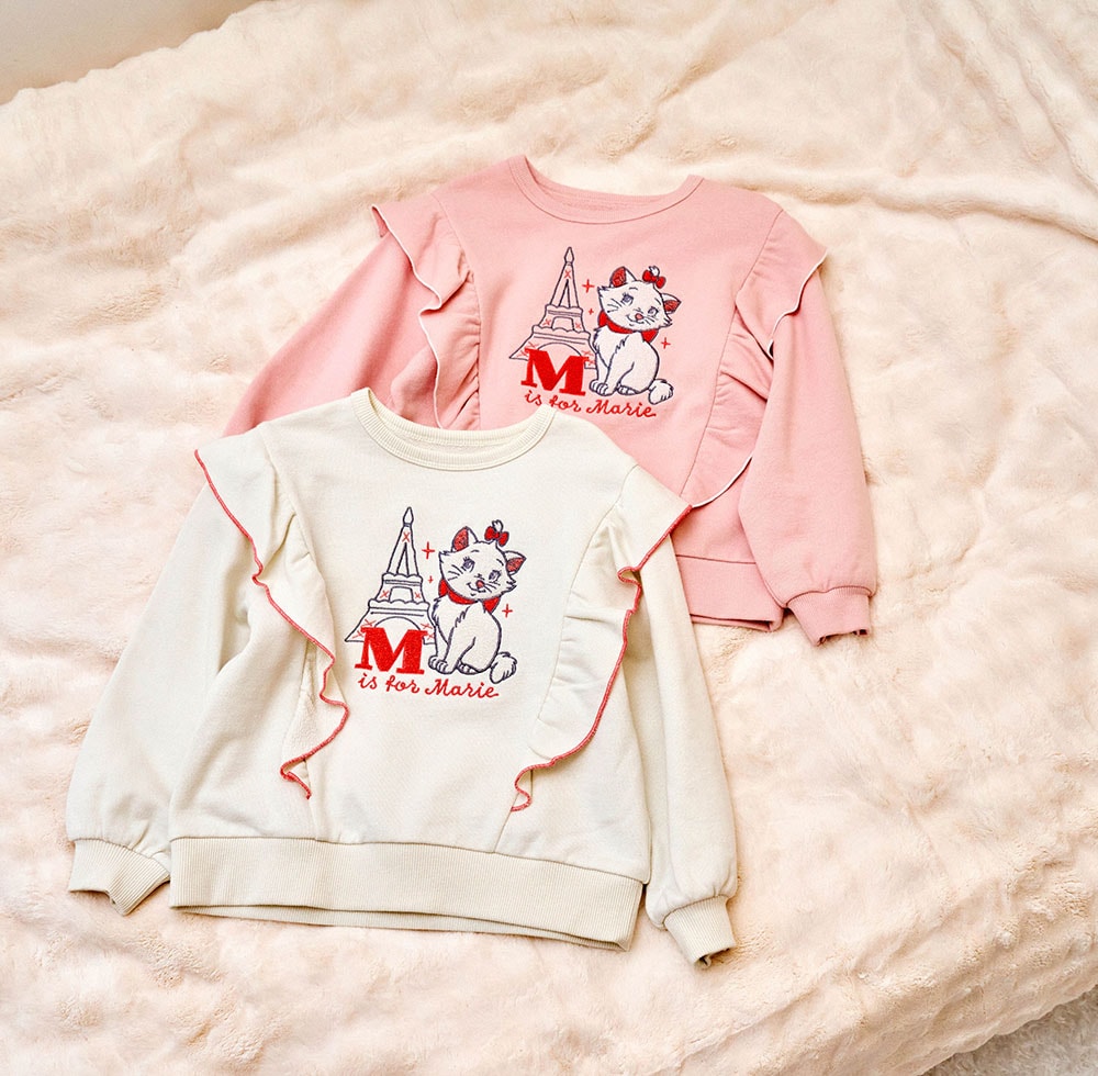 🆕【⭐訂購⭐】🇯🇵日本直送 🌀 #Disney #Mario 荷葉邊 相良刺繡衛衣 [2款選] 🌀 [PLIA-0213] [261029]