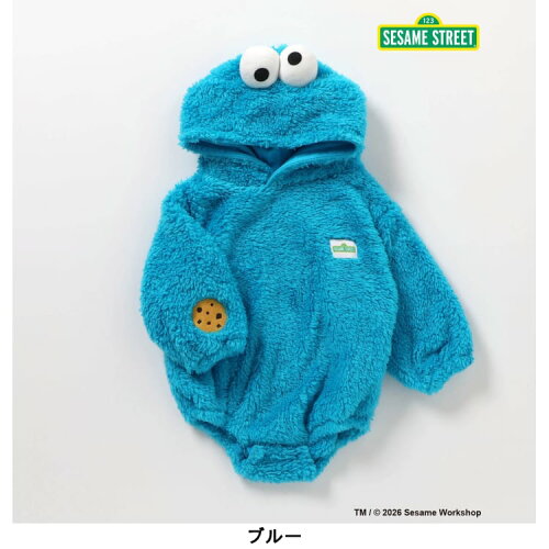 🆕【⭐訂購⭐】🇯🇵日本直送 🌀 #SesameStreet 可愛連帽造型 蓬鬆毛絨針織 連身衣 ［3款選］🌀[ELJA-0194][261121]