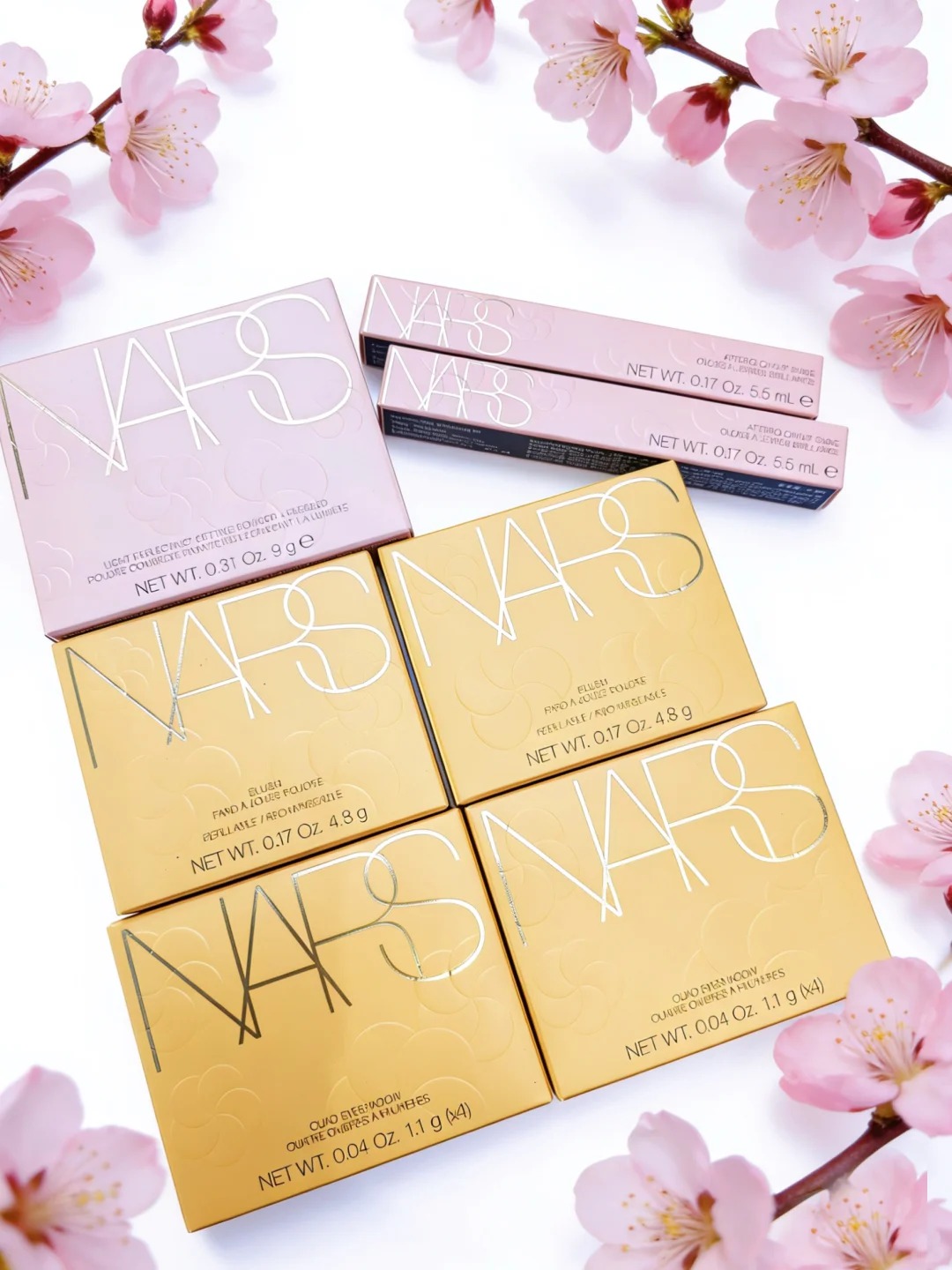 NARS 2026春日出桃限定 四色眼影 胭脂 粉餅 唇蜜291 287桃花海