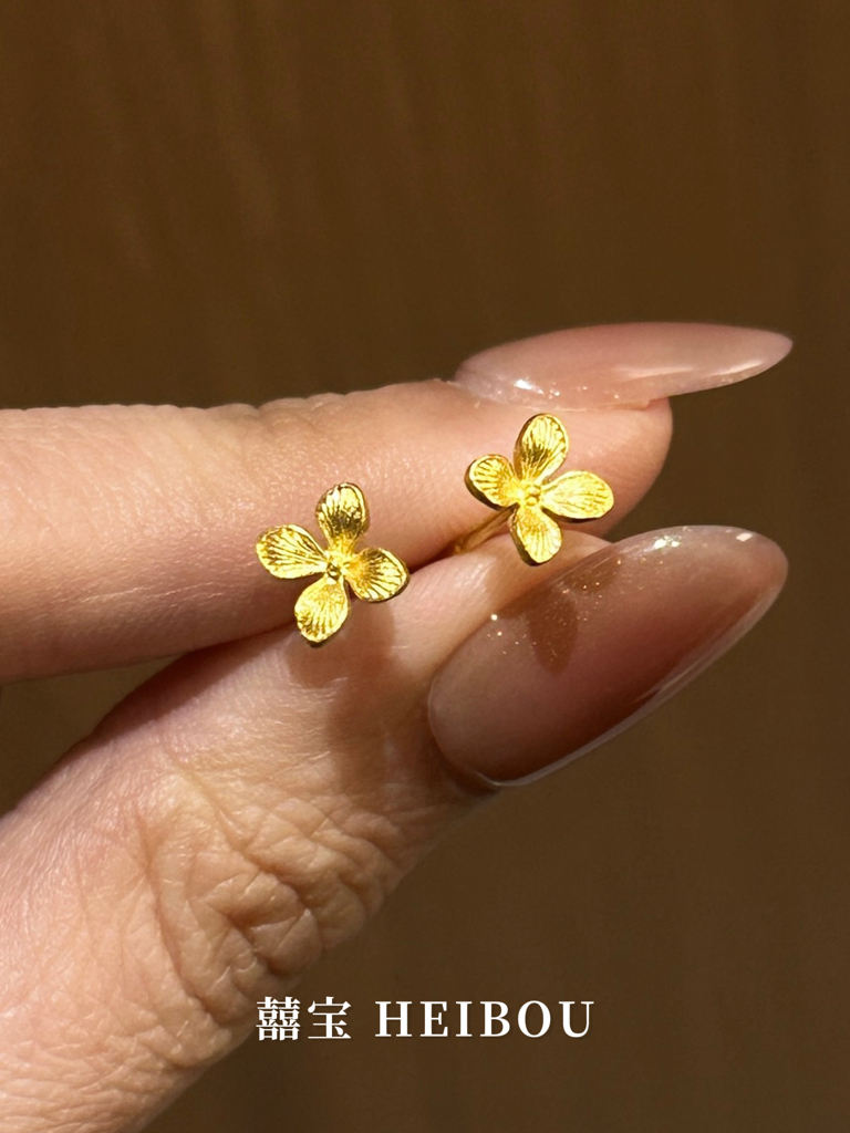 【3D硬金】猫爪/星月/金币/凯蒂猫耳钉