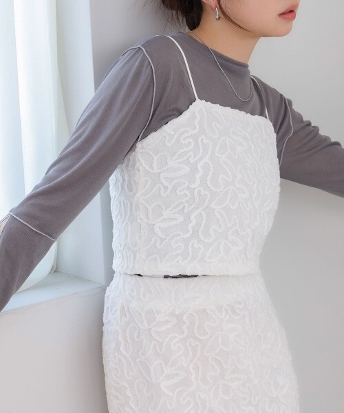 絲絨刺繡背心【JOT001】