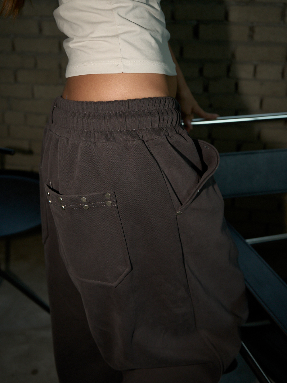 ⁠Studded Pocket Bermuda Pants