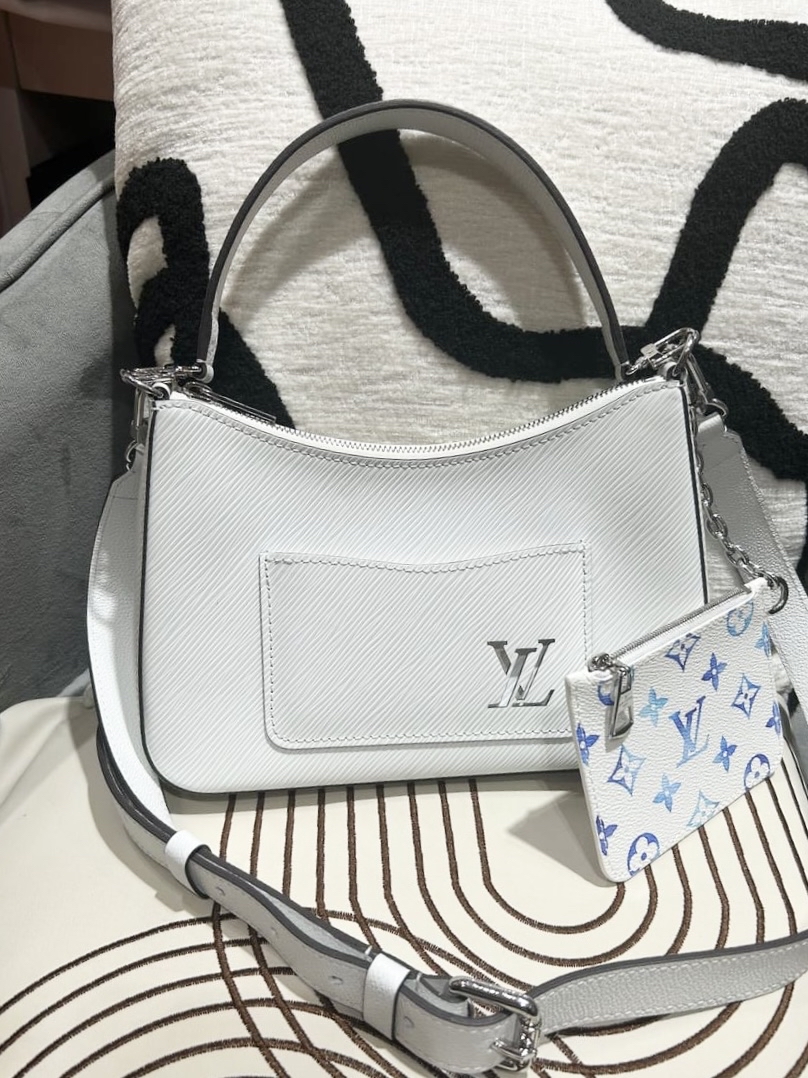 Lv Marelle 2 way bag Epi Leather M25316  100%Authentic,98%new ✅Strap✅dust bag 
