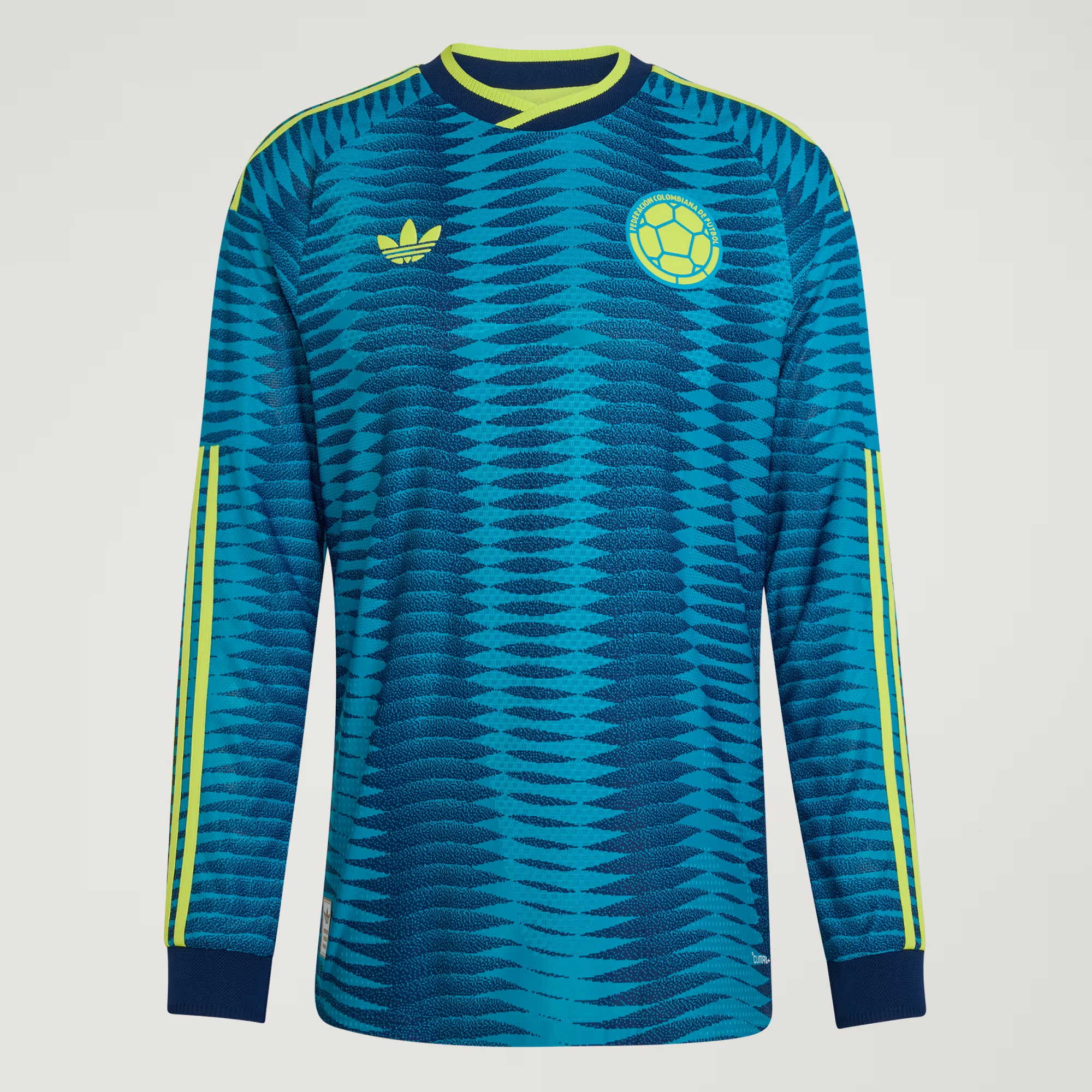 🌊兩大洋色彩交匯 Adidas Colombia 哥倫比亞 2026-27 作客長袖球員版球衣 (可加印字章) JZ8805