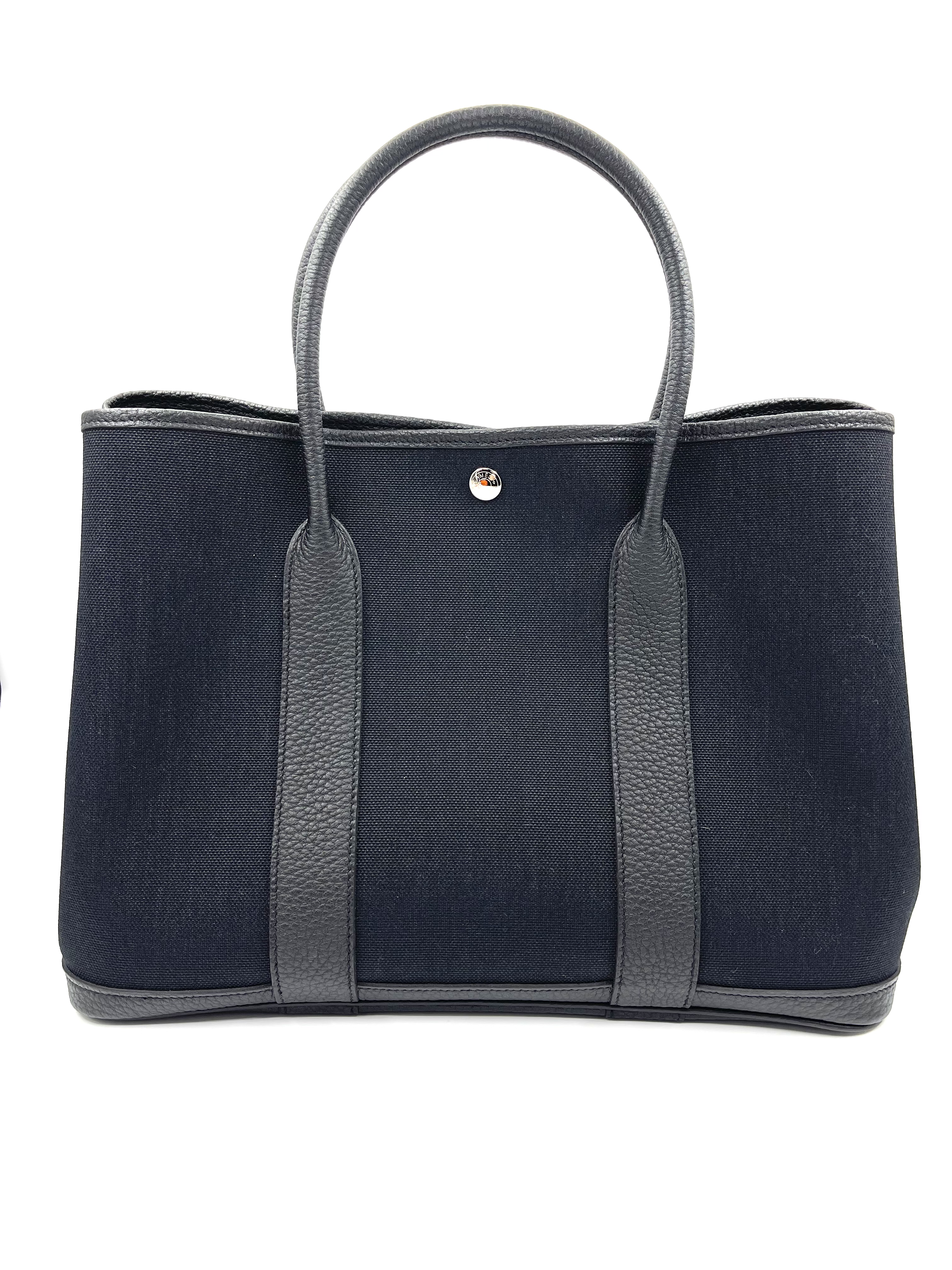 Pre-owned HERMES Garden Party 36 Tote Bag Black