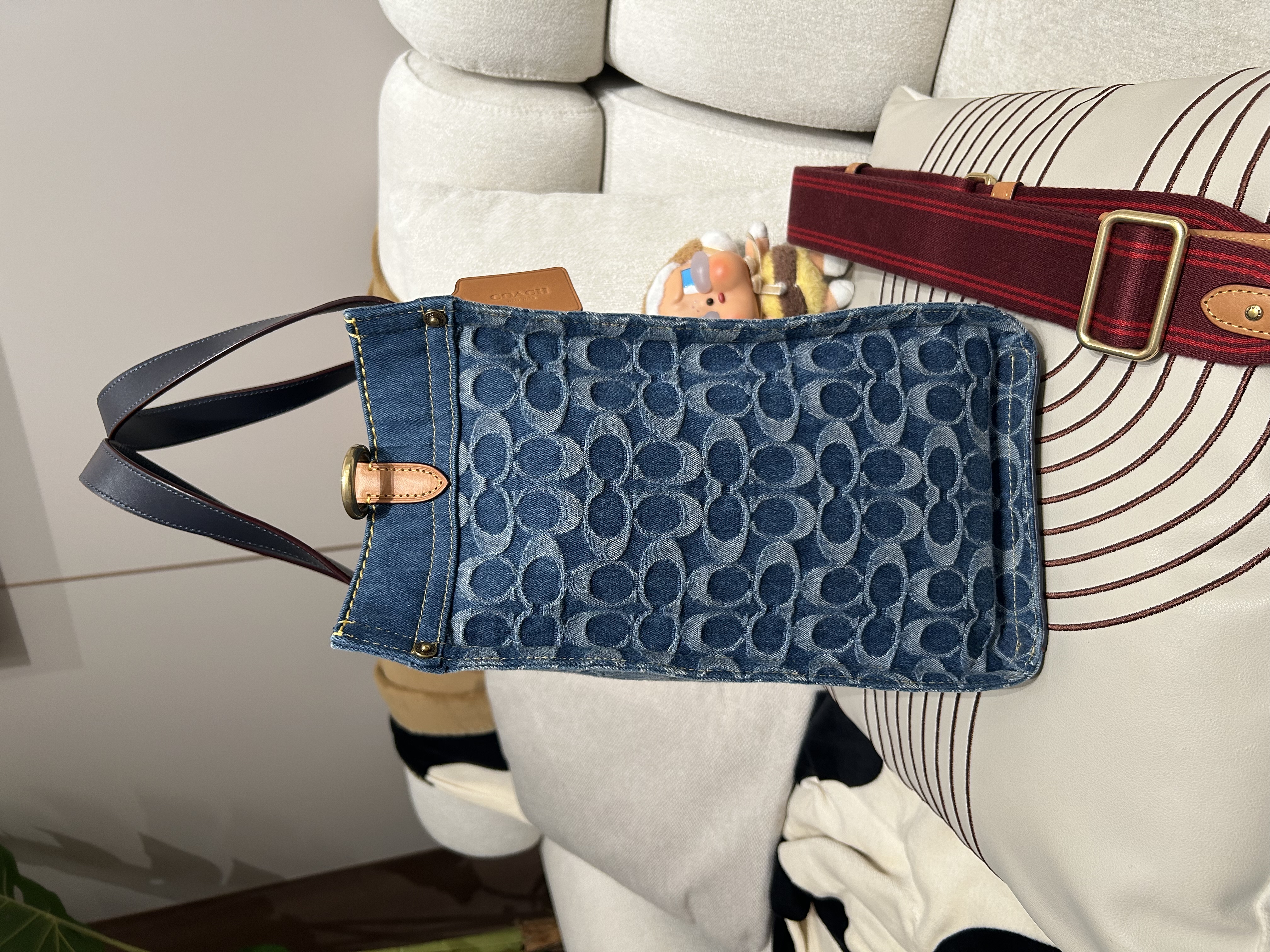 Coach Denim 2Way Tote Bag 100%Authentic, 95%New 