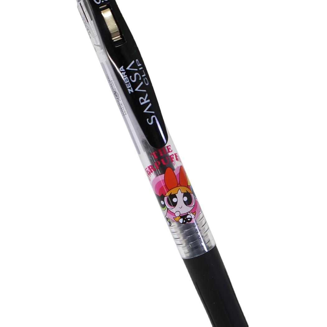 現貨｜飛天小女警 The Powerpuff Girls 日本製 Zebra SARASA CLIP 0.5mm 黑色 啫喱筆 (307396)