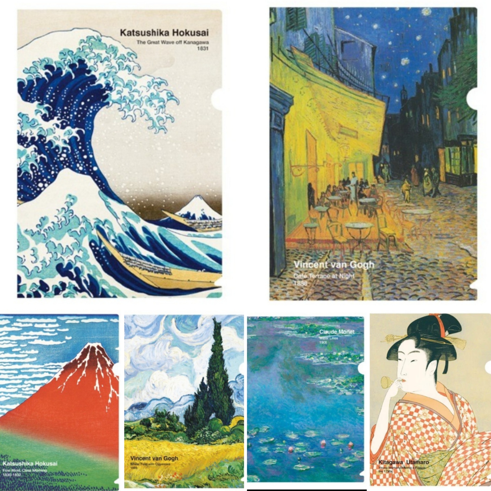 日本直送 世界名畫A4 folder文件夾 (S234) 🚛 送貨方式請選(2)