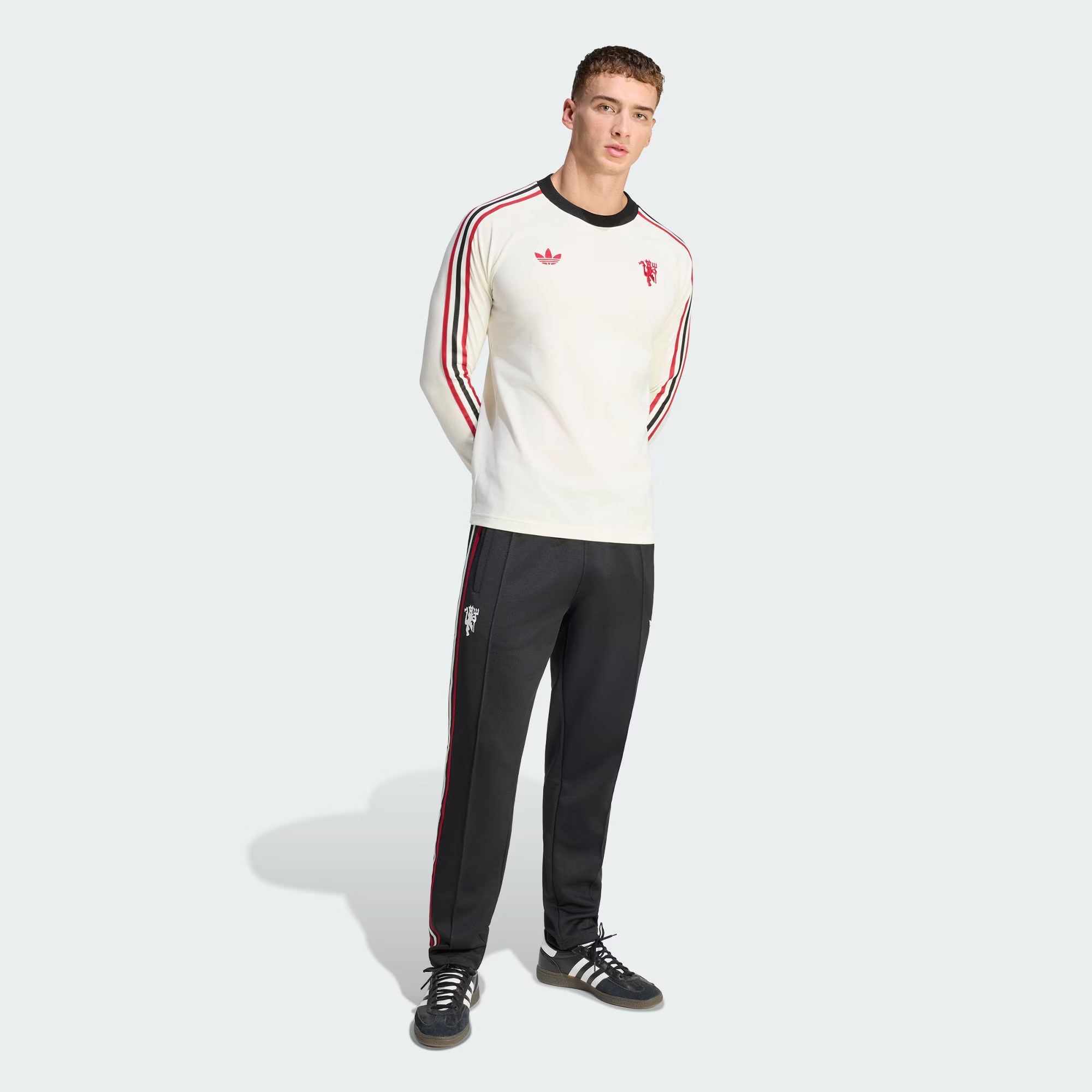 ### Adidas Manchester United 曼聯休閑文化長袖T-Shirt JZ2235