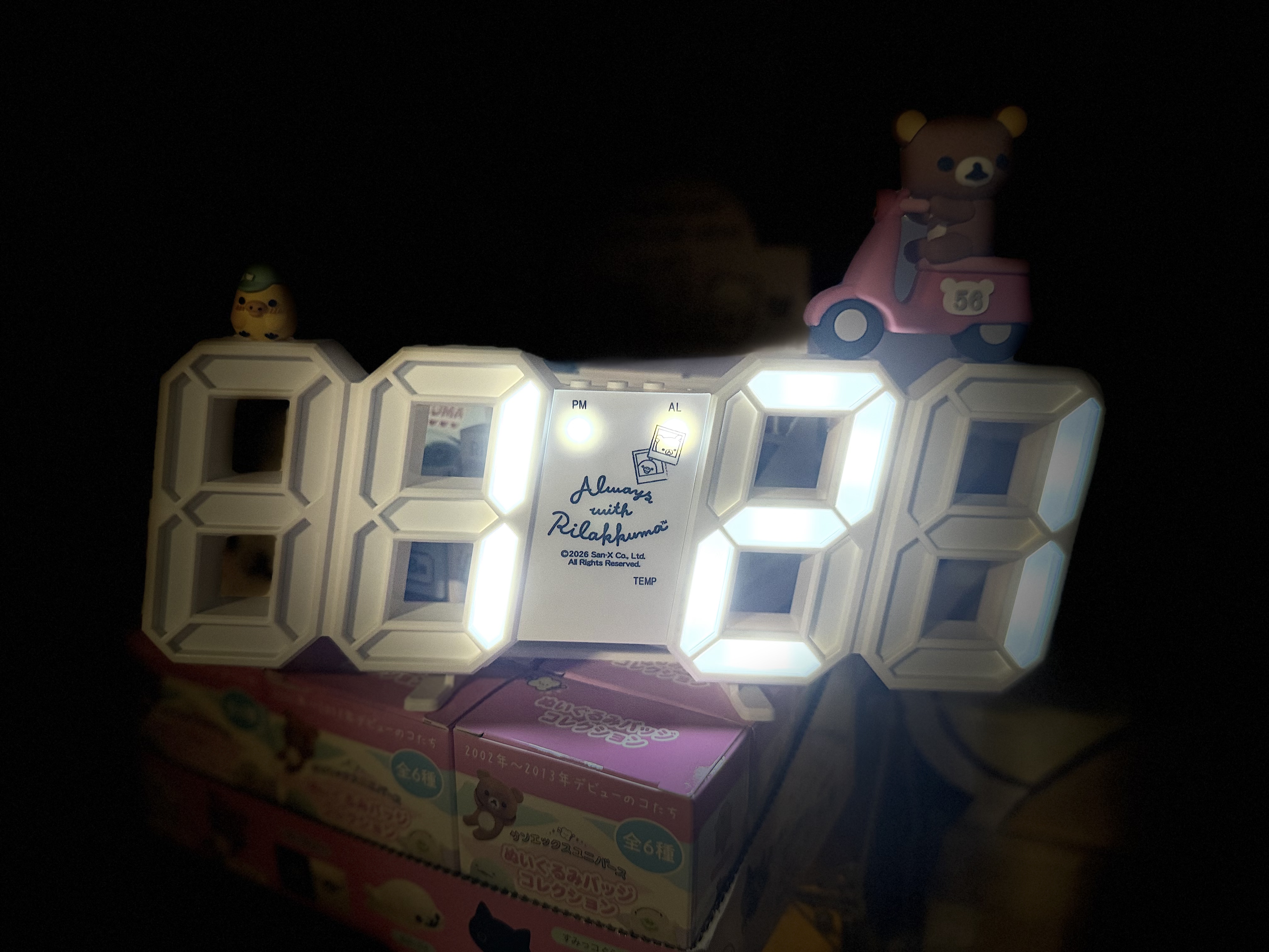 《現貨》全新台灣限定rilakkuma數字電子鐘