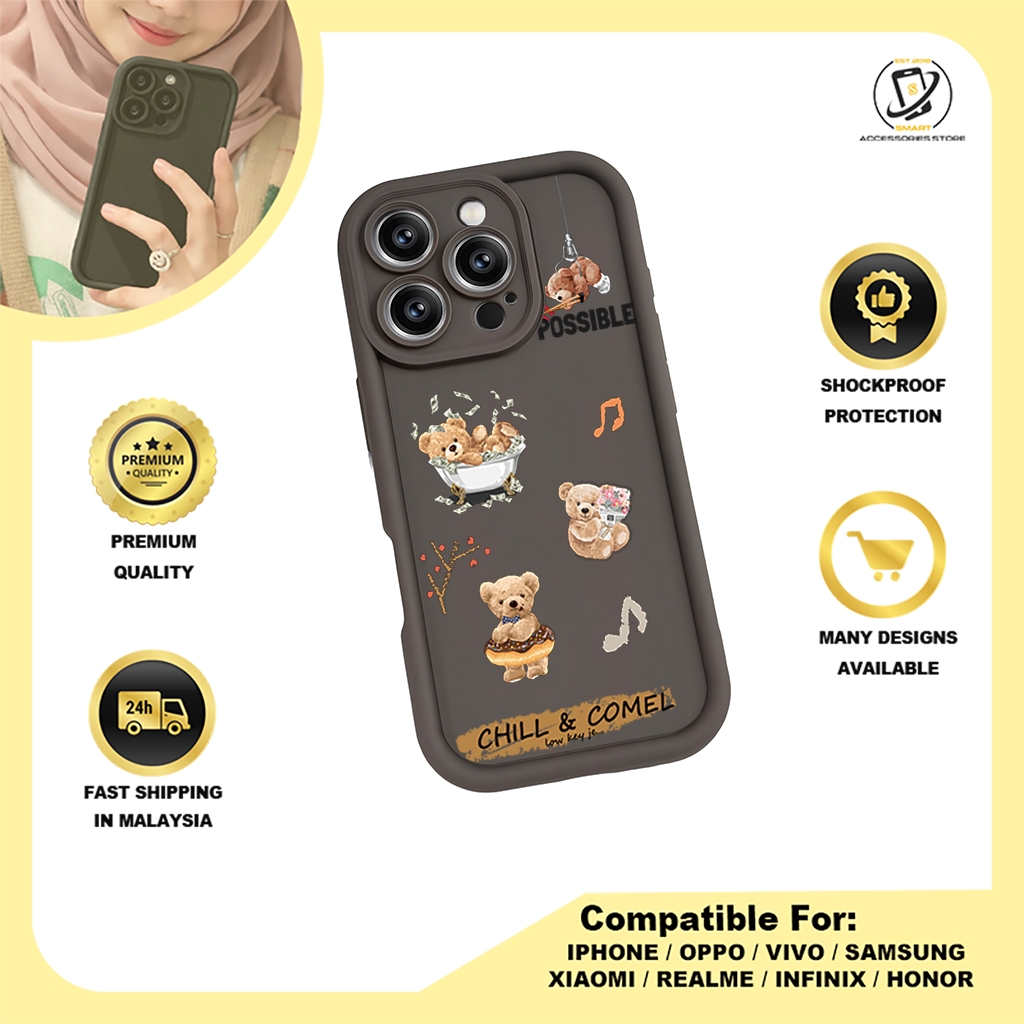 TPU DESIGN CASE PHONE FOR HONOR - DESIGN BEAR L