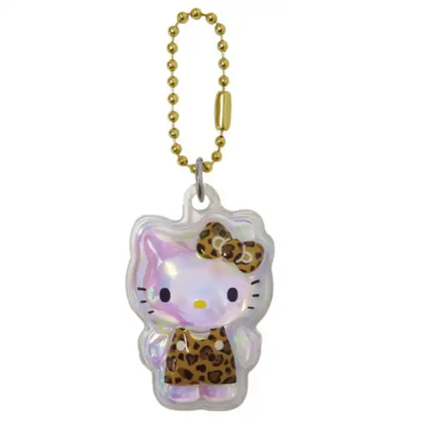 Sanrio 滴膠迷你掛件 Hello Kitty 豹紋