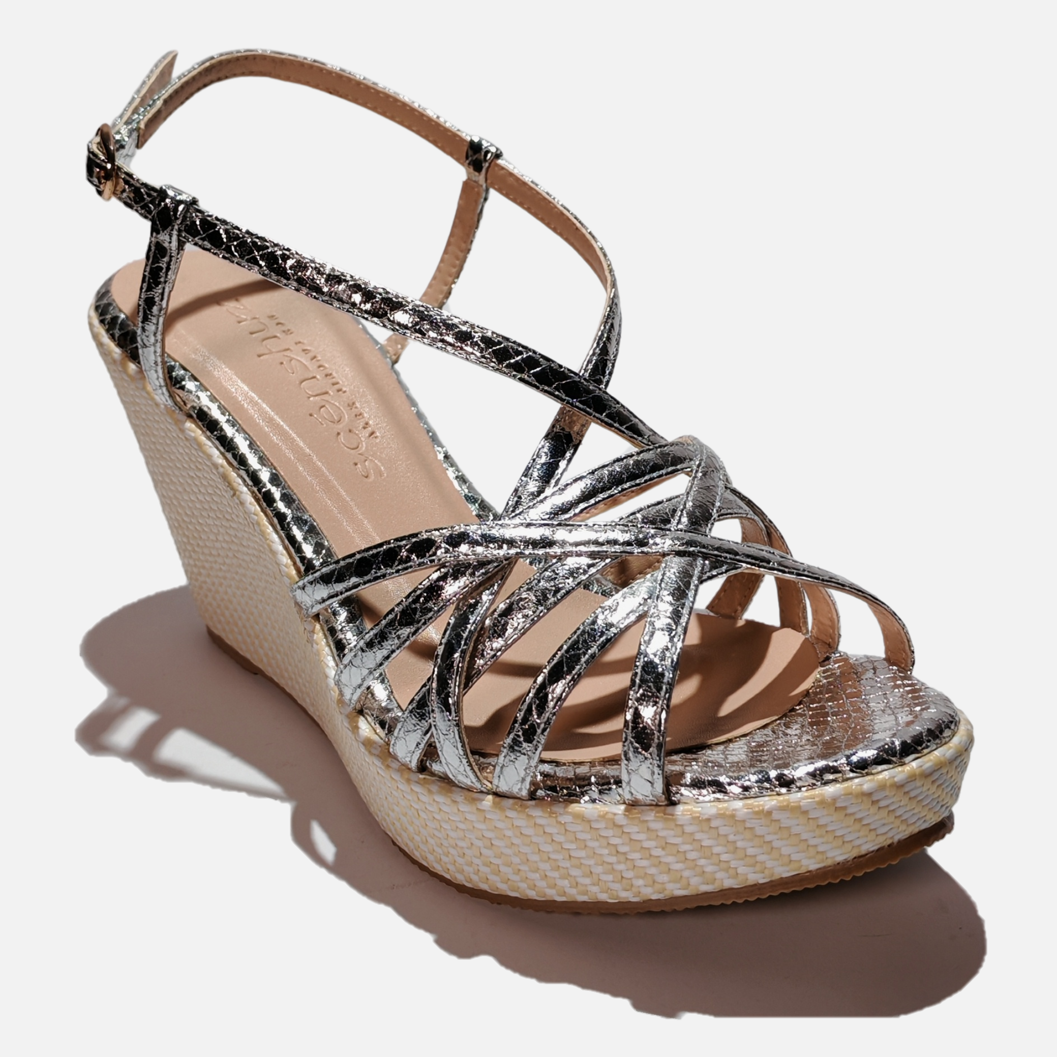 LOLA WEDGE SILVER