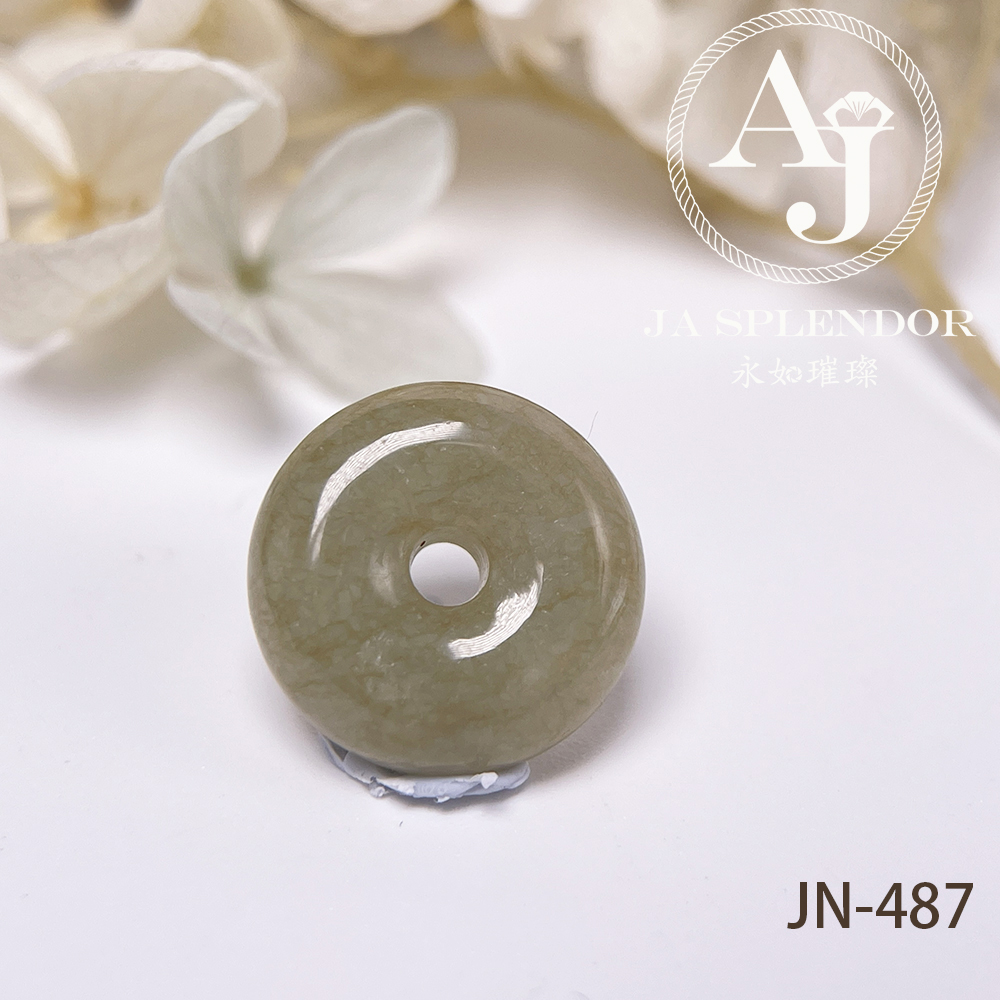 JN-486/487/499 天然翡翠A玉 冰潤大地黃小平安扣