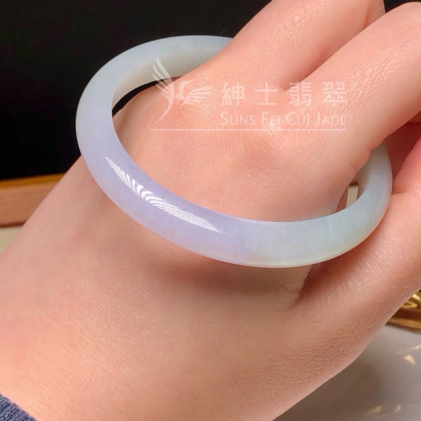 糯冰春彩貴妃鐲54mm YM00189