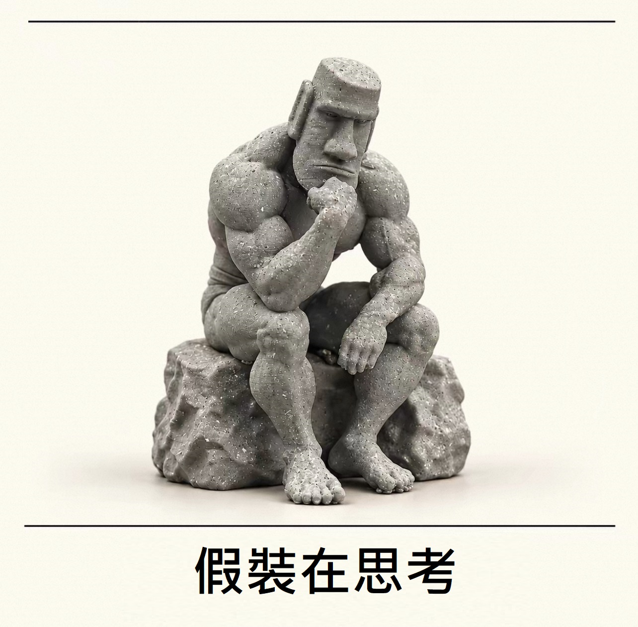 猛男摩艾軍團，無聲激勵你的每一處肌肉