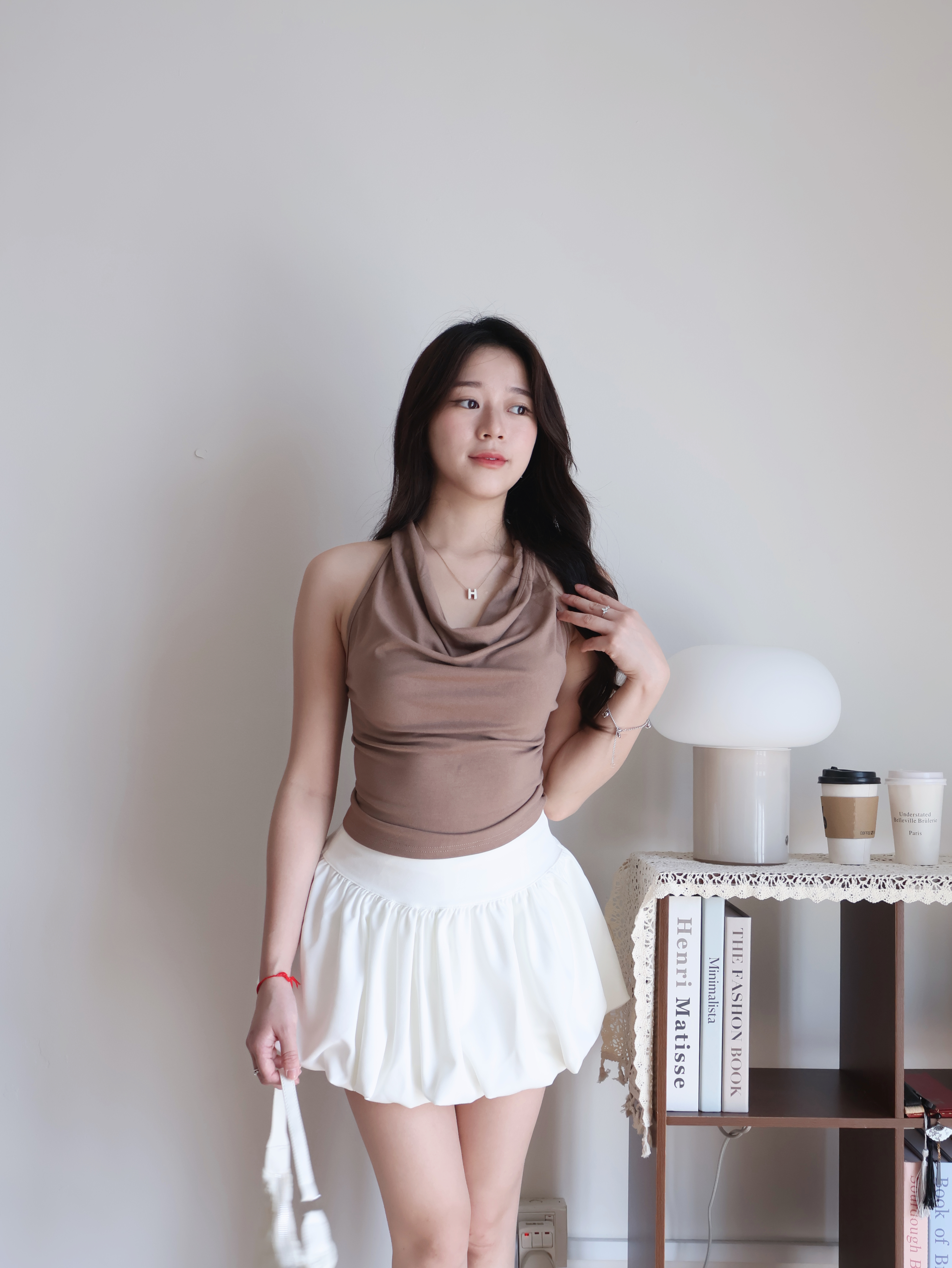Bubble Mini Skirt | White