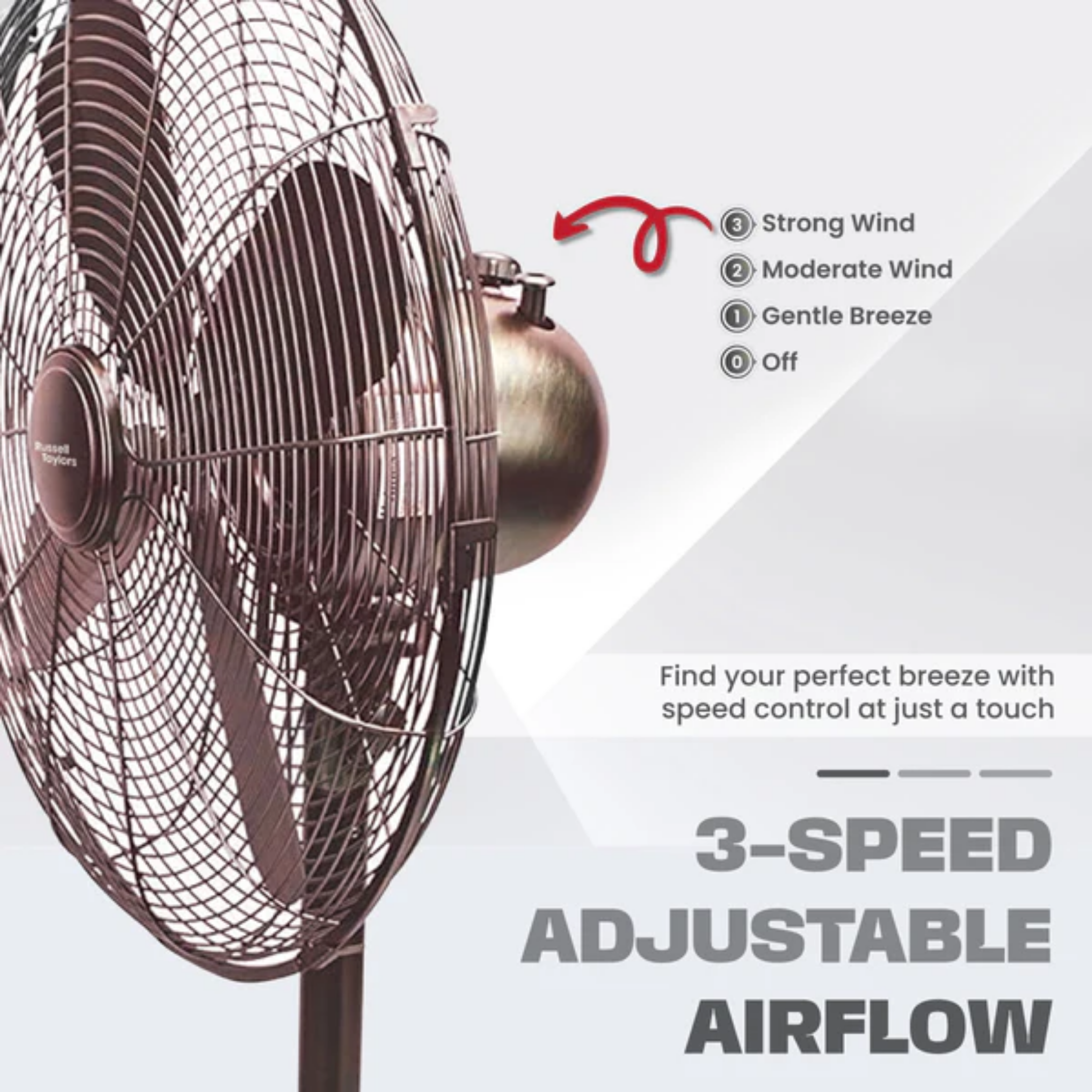 Russell Taylors 16" Metal Blade Stand Fan (SF4)