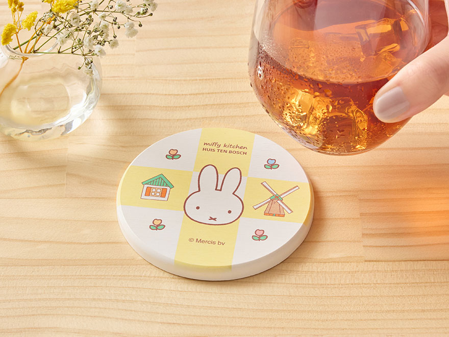 新貨到店 [日本直送] 豪斯登堡 x Miffy Kitchen限定 人氣珪藻土杯墊