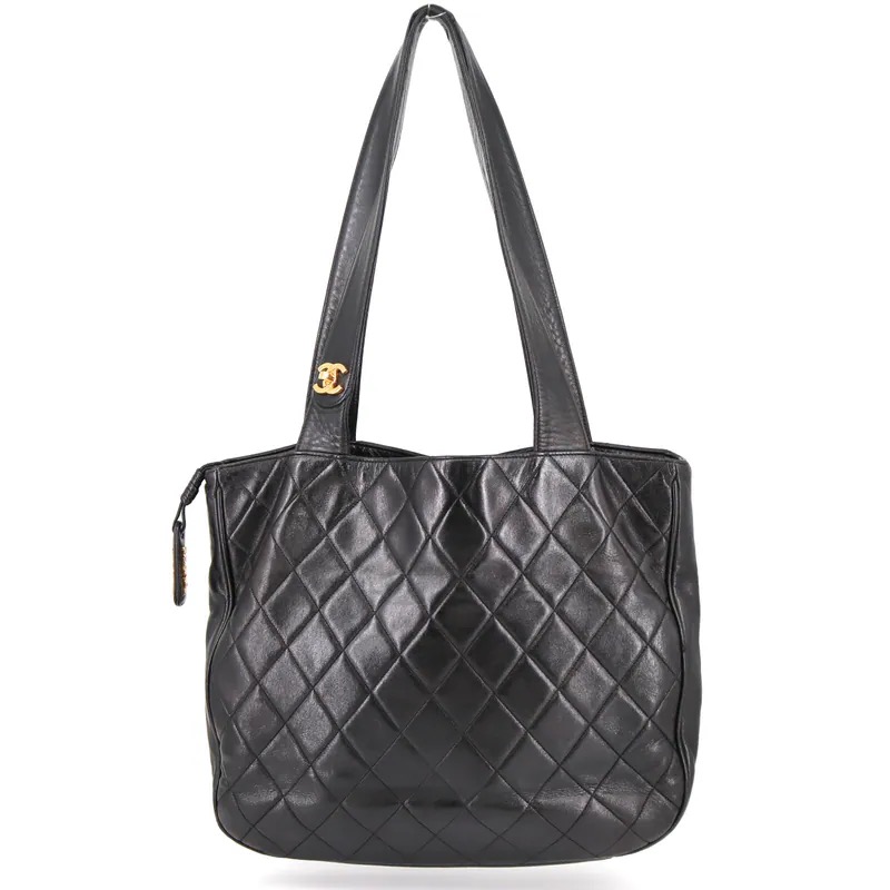 Chanel Matelasse Lambskin Shoulder Tote Bag