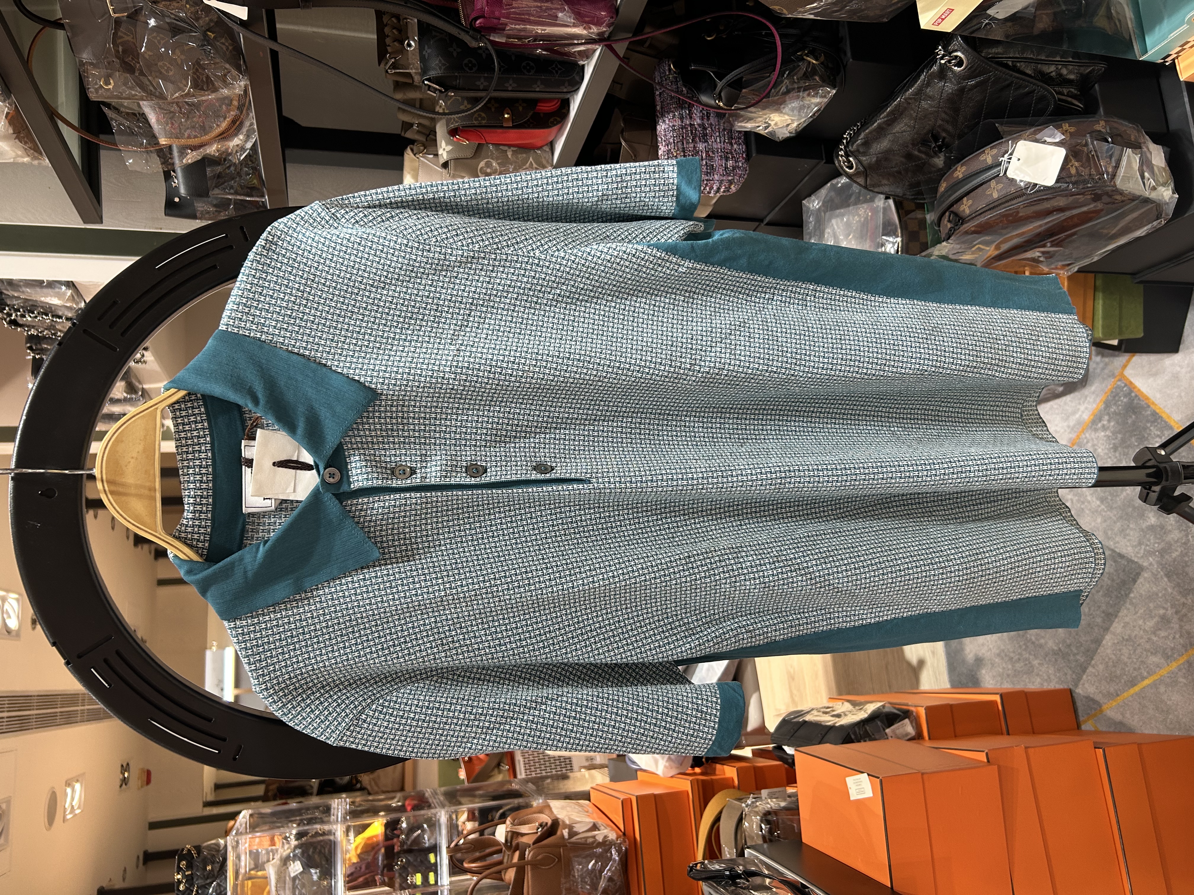 未使用品 Hermes 100%Cotton Polo shirt Size: XL 100%Authentic, Unused未使用品
