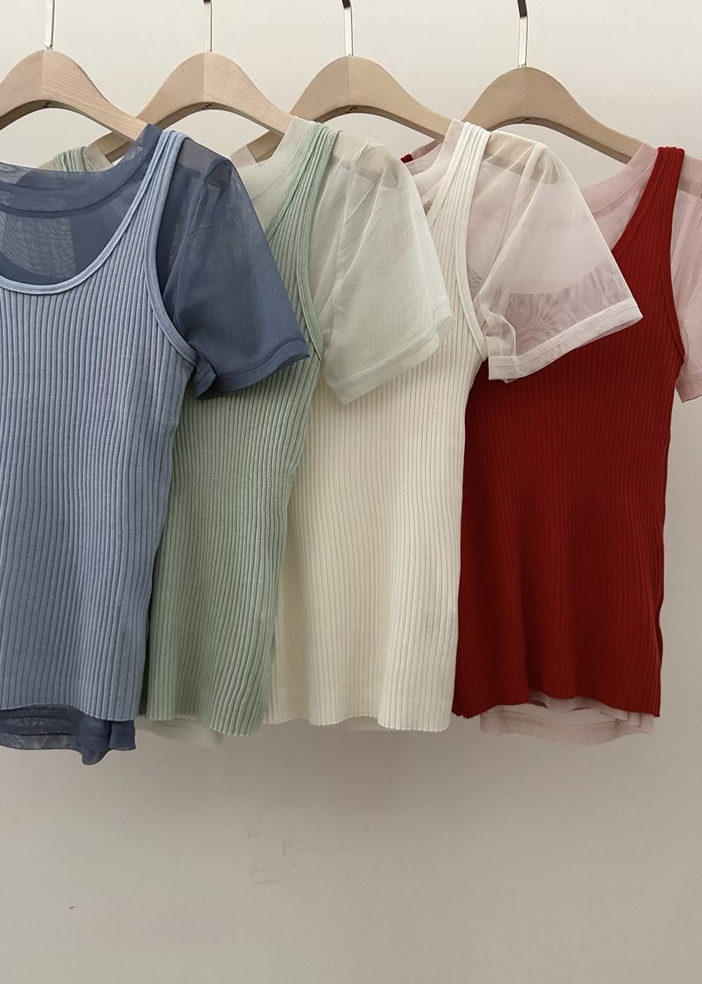 221336 背心連紗Tee Set