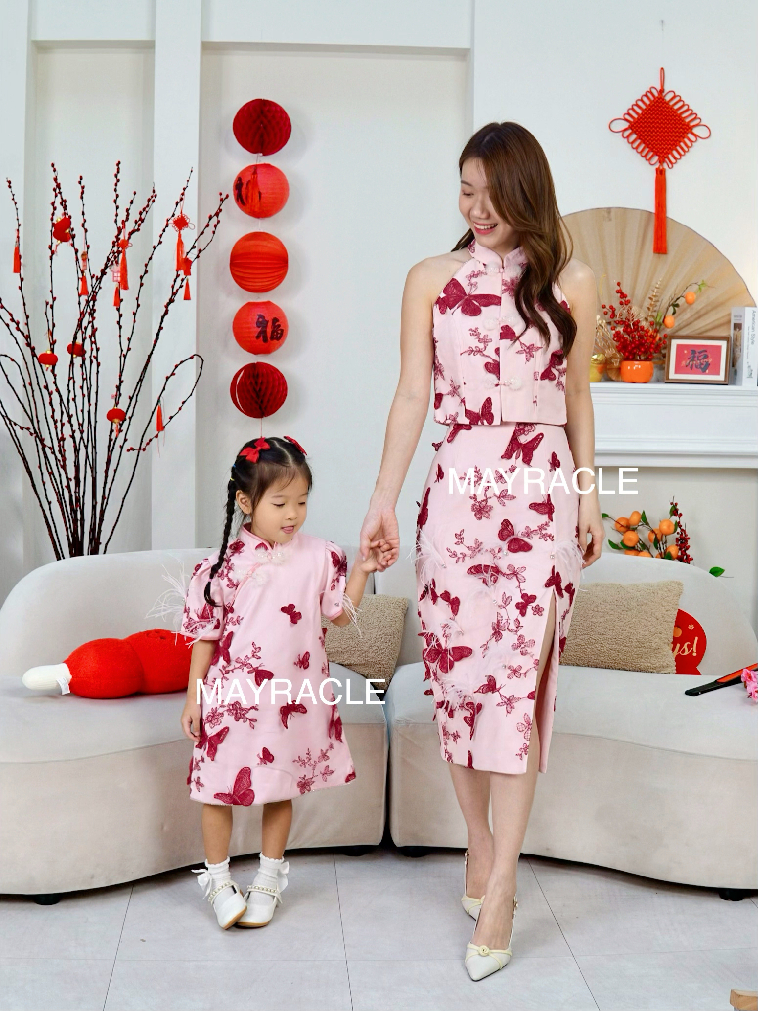[PRE-ORDER] CNY 2027 Butterfly (蝶) Girl Cheongsam