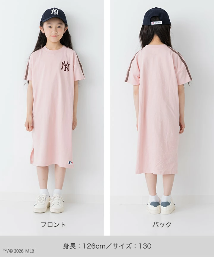 🆕【⭐訂購⭐】🇯🇵日本直送🌀#MLB 刺繡LOGO 短袖連衣裙🌀 [PLEA-0006] [260507]