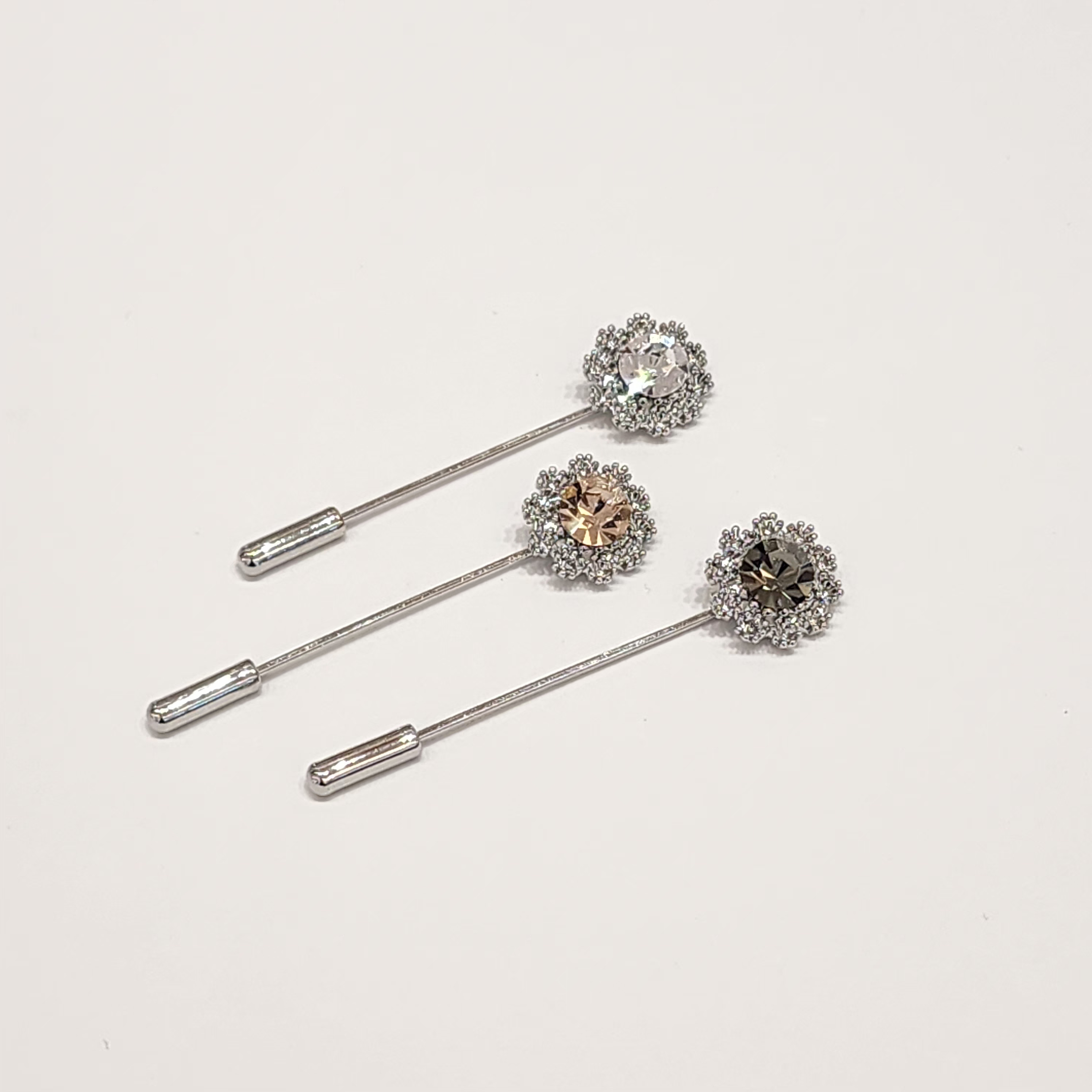 Swarovski Diamond In Flower Hijab Pin/Shawl Pin/Tudung Pin