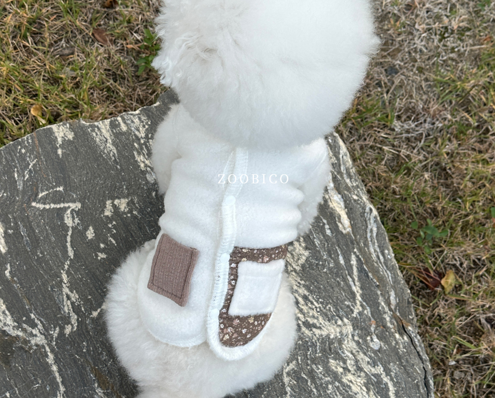 🇰🇷針織毛布配碎花布背心