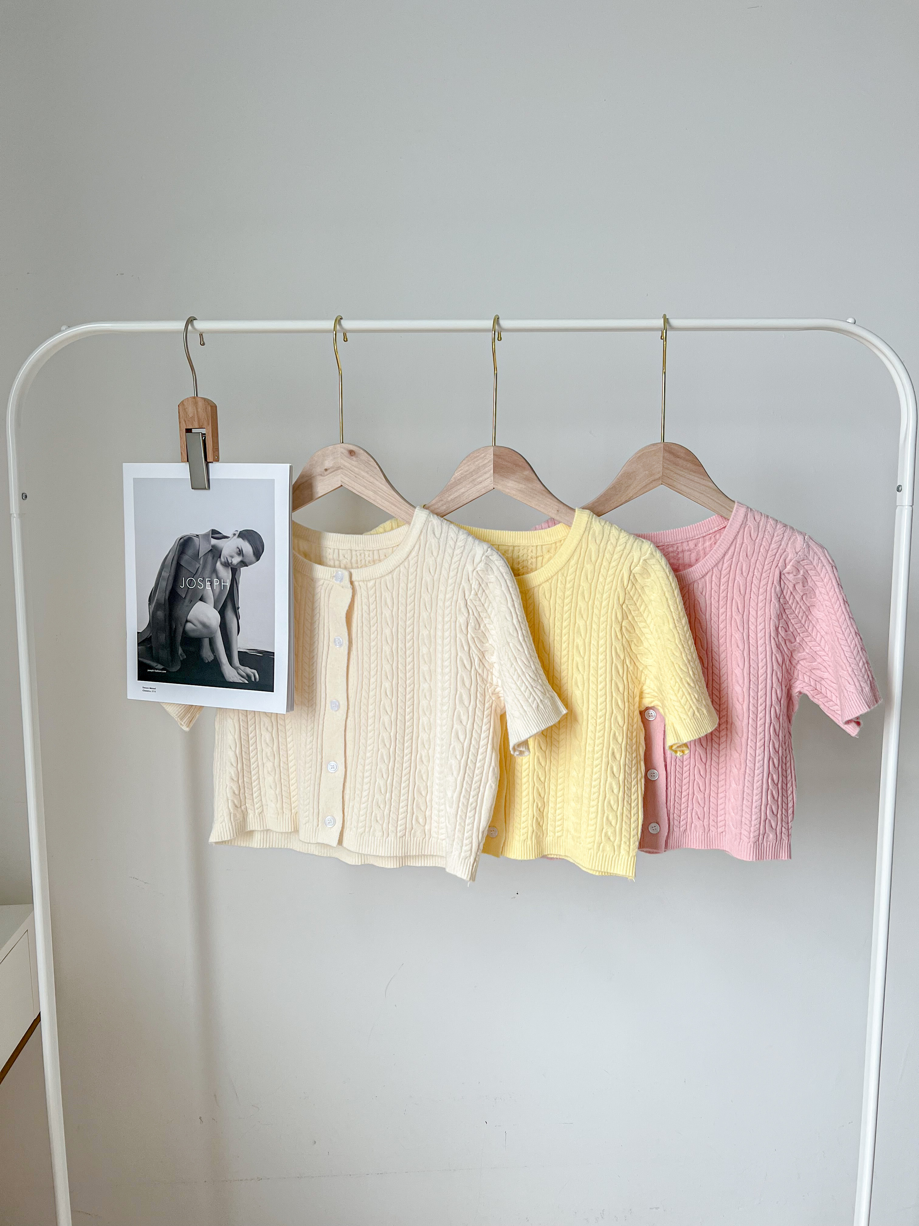 Oni Twist Knitting Top 韩系ONI针织麻花小开衫 ( 3 colour )