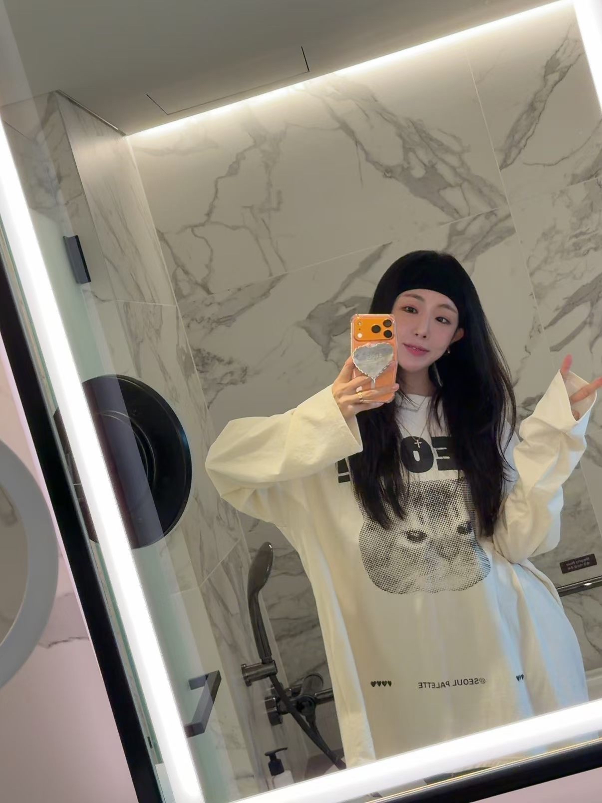 221608 “MEOW!”貓咪長 tee