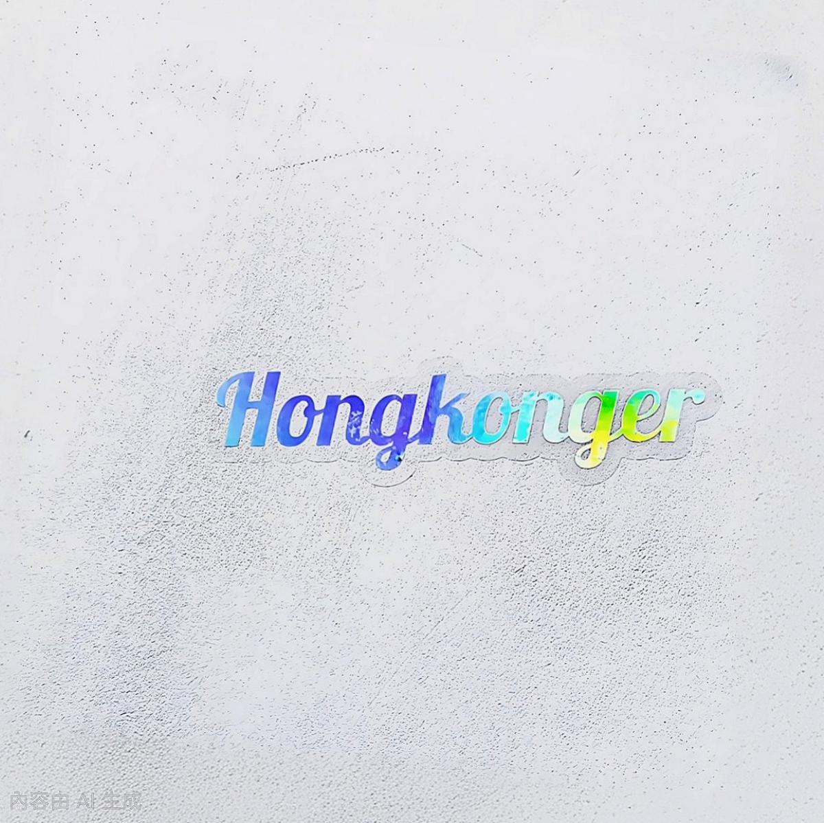 Hongkonger 鐳射貼紙 (1張4個)