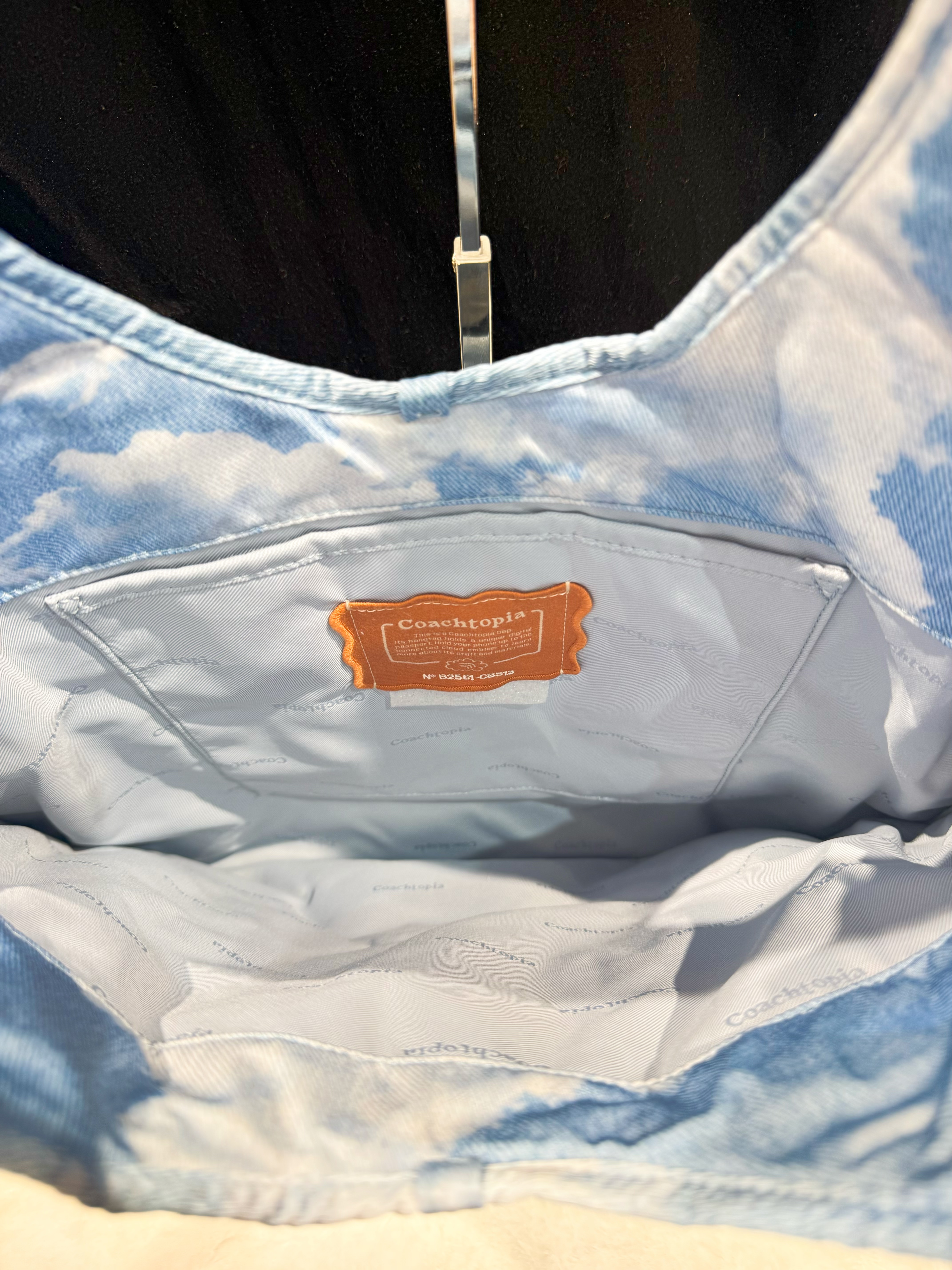 Coach loop flat tote blue